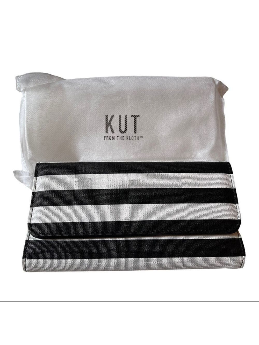 New Kit from the Kloth Stripped Black&White Wallet